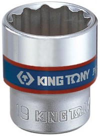 Головка торцевая стандартная двенадцатигранная 3/8', 16 мм KING TONY 333016M