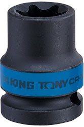 Головка торцевая ударная TORX Е-стандарт 1/2', E18, L = 38 мм KING TONY 457518M