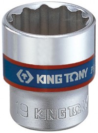Головка торцевая стандартная двенадцатигранная 3/8', 15 мм KING TONY 333015M