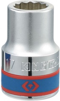 Головка торцевая стандартная двенадцатигранная 3/4', 17 мм KING TONY 633017M