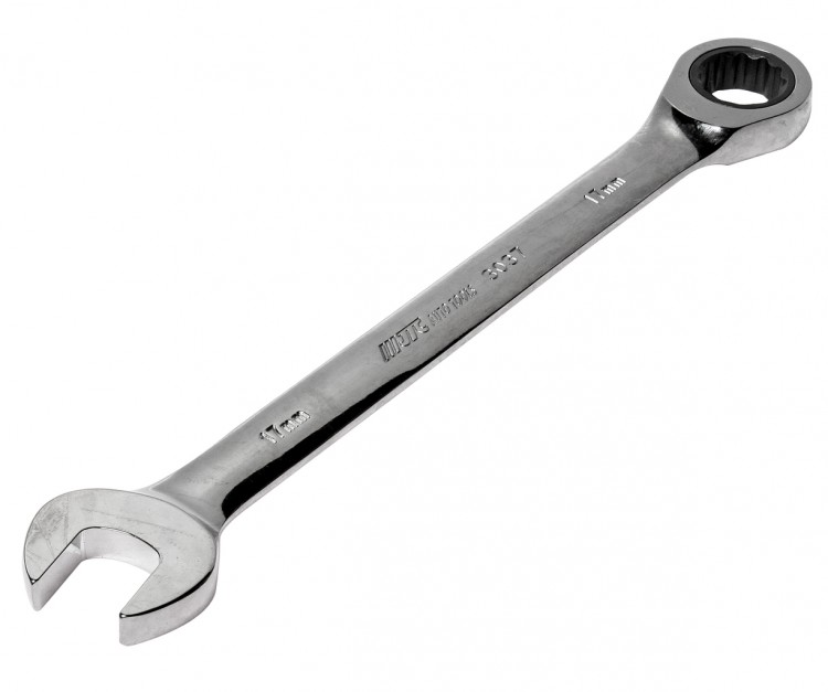 Ключ комбинированный 17х17мм трещоточный JTC-3037