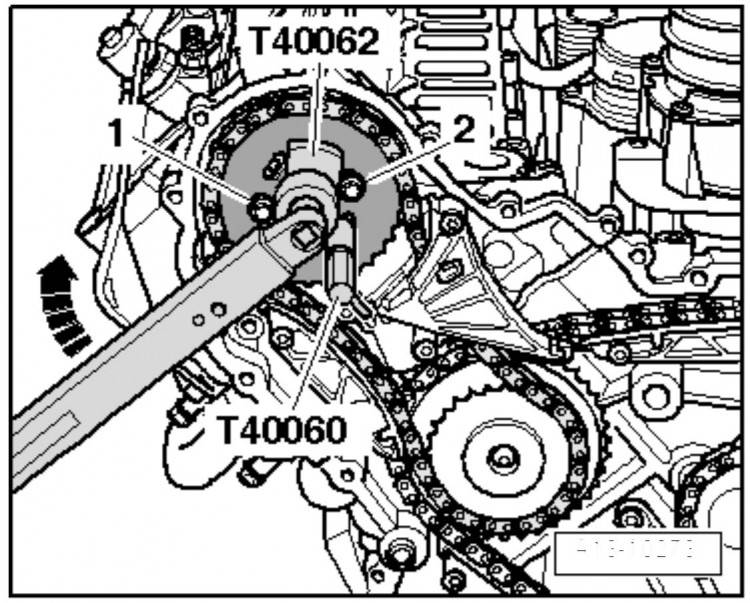 Набор фиксаторов для дизельных двигателей VW-Audi V6 (2.7, 3.0) V8 (4.0, 4.2) со съемником помпы ATA-4012