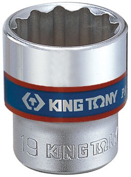 Головка торцевая стандартная двенадцатигранная 3/8', 17 мм KING TONY 333017M