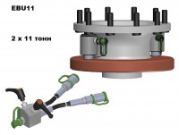 Комплект гидравлических цилиндров для снятия тормозного диска , усилие 22 т.  52073