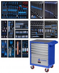 Набор инструментов в синей тележке, 286 предметов KING TONY 934-010MMB