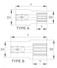 Головка торцевая spline 3/8 9 мм P3009