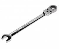 Ключ комбинированный 10х10мм трещоточный шарнирный JTC-3450