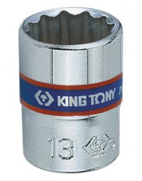 Головка торцевая стандартная двенадцатигранная 1/4', 8 мм KING TONY 233008M