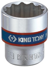 Головка торцевая стандартная двенадцатигранная 3/8', 13 мм KING TONY 333013M