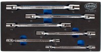 Набор ключей торцевых карданных 8-19 мм, 6пр., ложемент EVA ACK-E38315