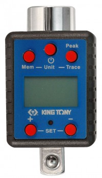 Электронный динамометрический адаптер 3/4', 100-500 Нм, кейс KING TONY 34607-1A