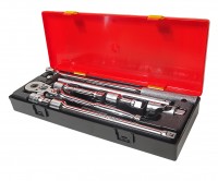 Набор инструментов 8 предметов слесарно-монтажный 1/2" (ключ трещот.,воротки,удлинит.) в кейсе JTC-K4083