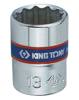 Головка торцевая стандартная двенадцатигранная 1/4', 10 мм KING TONY 233010M