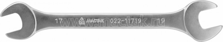Ключ рожковый 17х19 мм МАСТАК 022-11719