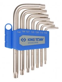 Набор Г-образных TORX, T10-T40, 7 предметов KING TONY 20307PR
