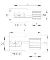 Головка торцевая super lock 3/8 23 мм R3023