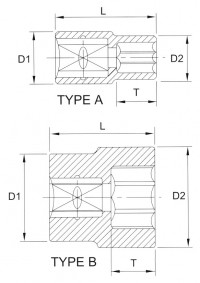 Головка торцевая 12гр. 3/8 7 мм F3007