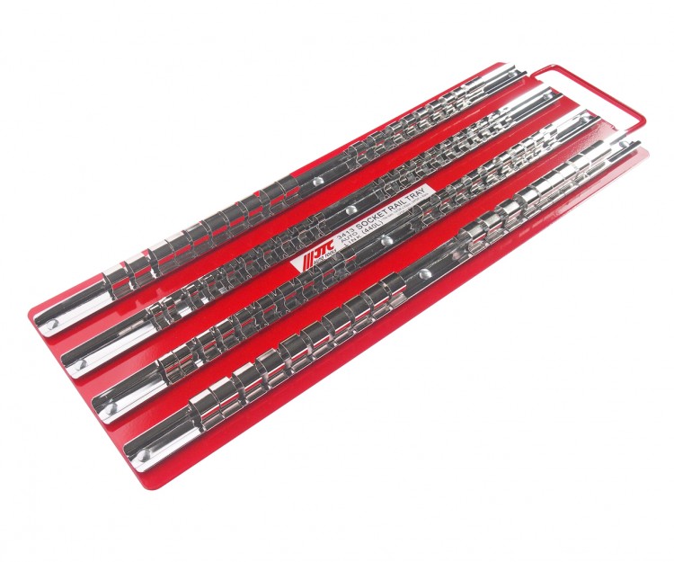 Держатель головок реечный (1/4"х20шт., 3/8х30шт., 1/2"х30шт.) 440х150мм JTC-3413