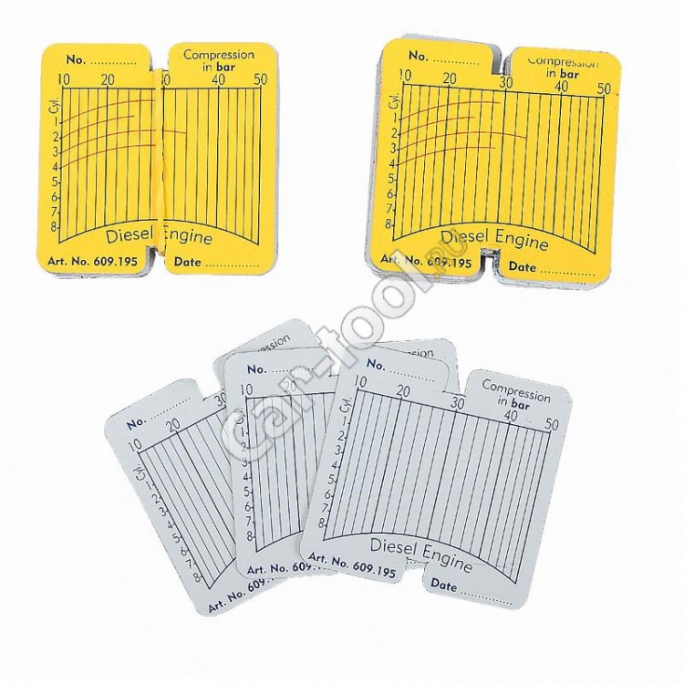 Сменные карточки для дизельного комперессометра - 100 шт CT-Z011-1